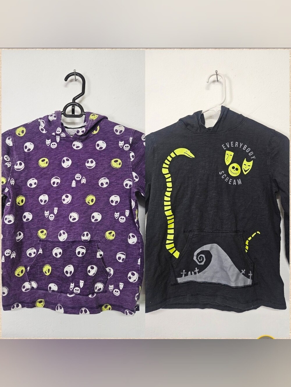 The Nightmare Before Christmas Jack Skellington Hoodie Set Sz 8/10